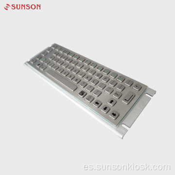 Teclado de metal industrial resistente al agua IP65